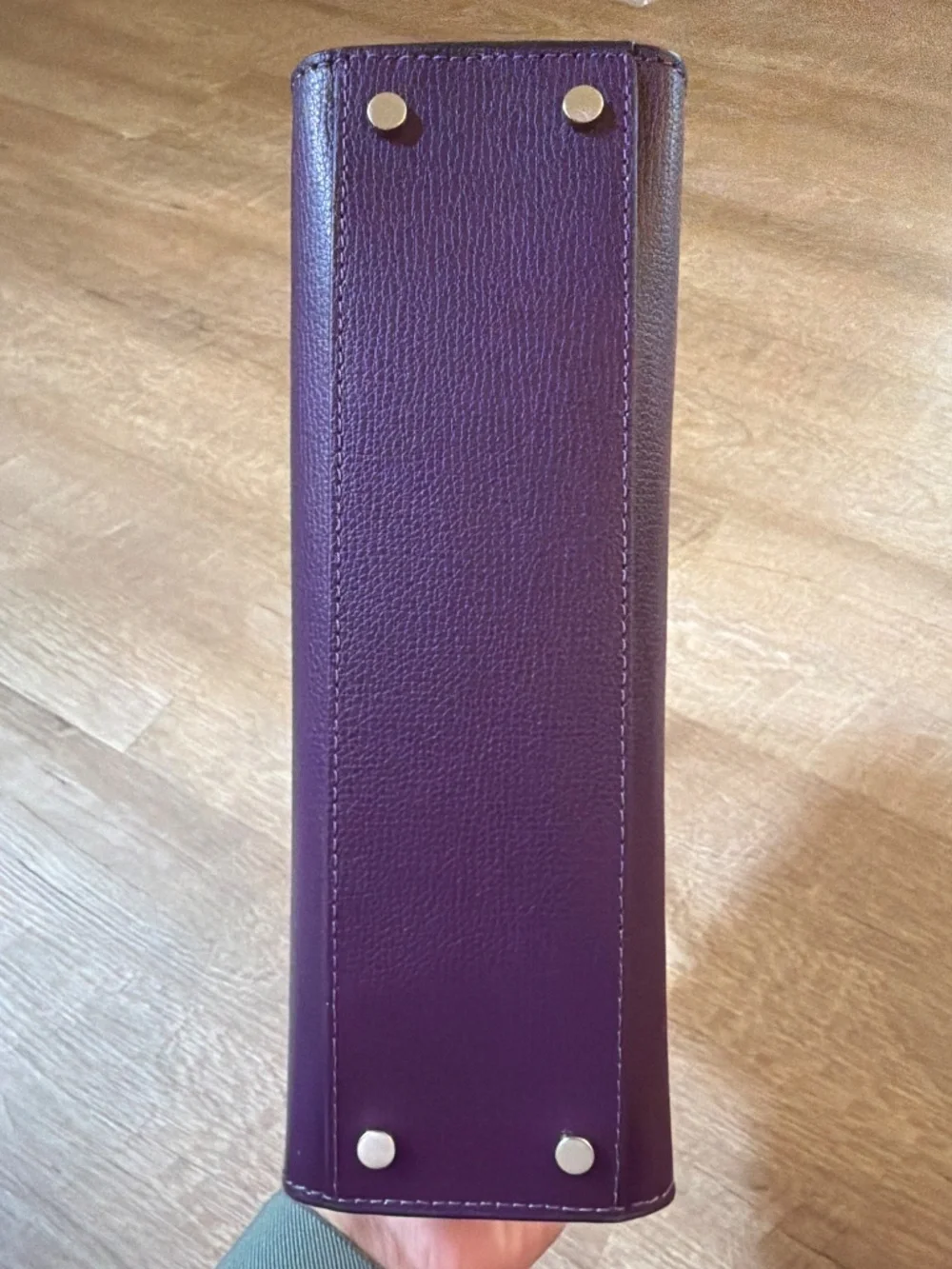 Kate Spade New York Purple Leather Satchel Crossbody Bag
